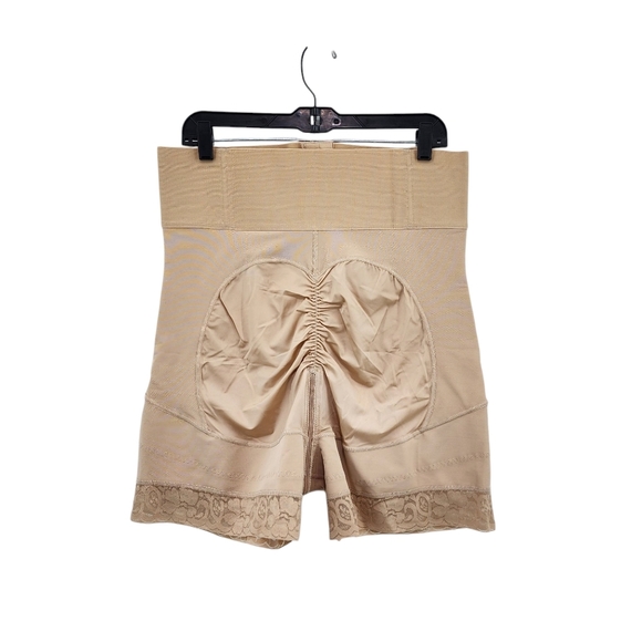 Shapellx Women's Zip Lace Trim Body Sculpting Short - Picture 4 of 8